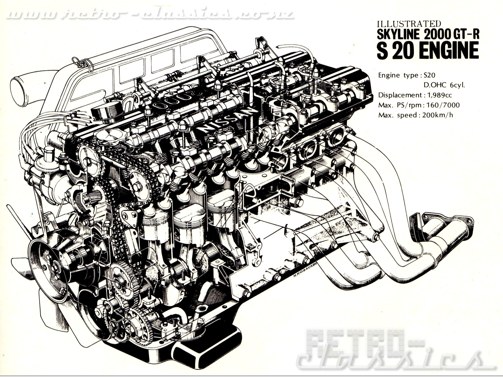 Illustrated S20 Engine Wallpaper